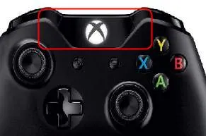 Xbox-Taste am Controller