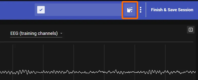 Flow-Symbol in der Ansicht der Live-Sitzung