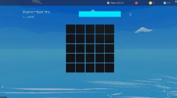 Memory, negative feedback: the cubes are hidden