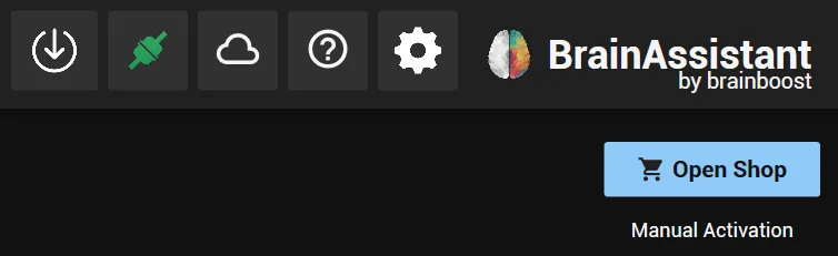 Open Shop button