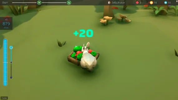 Positive special event: the animal eats