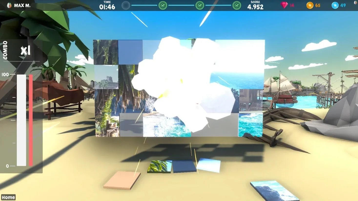 Negative special event: a small explosion
