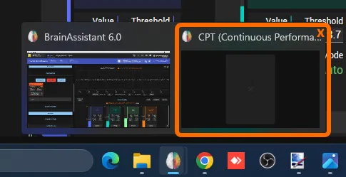 Closing the client window from the taskbar