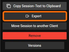 Export option for the .bata file