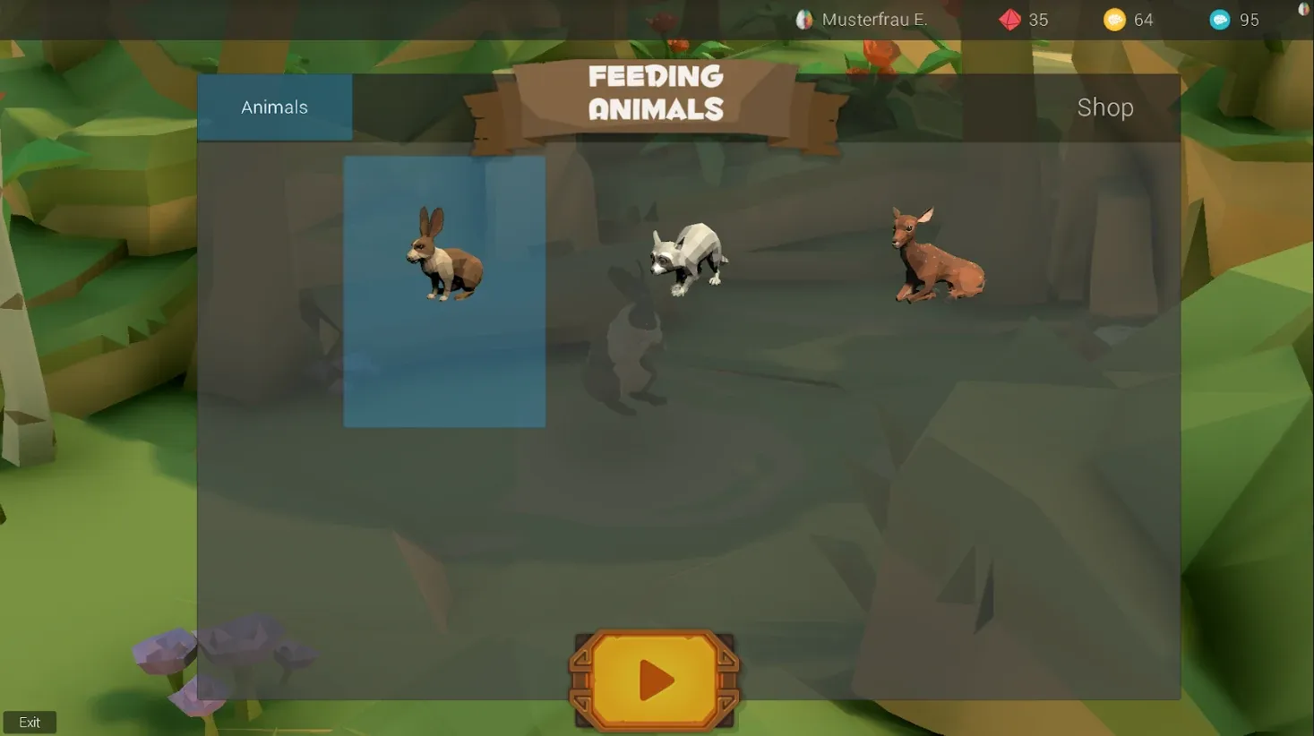 Feeding Animals shop with animals