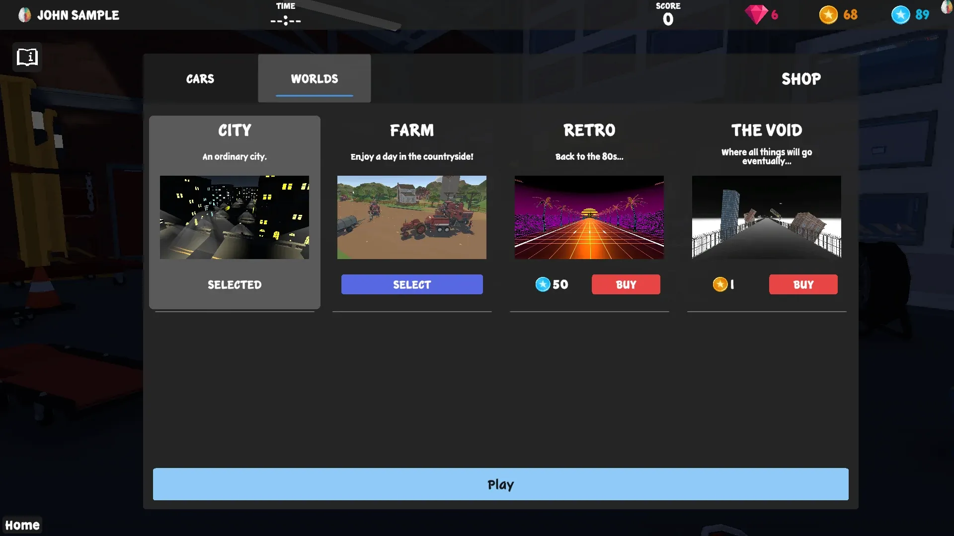 NeuroRacer shop with universes