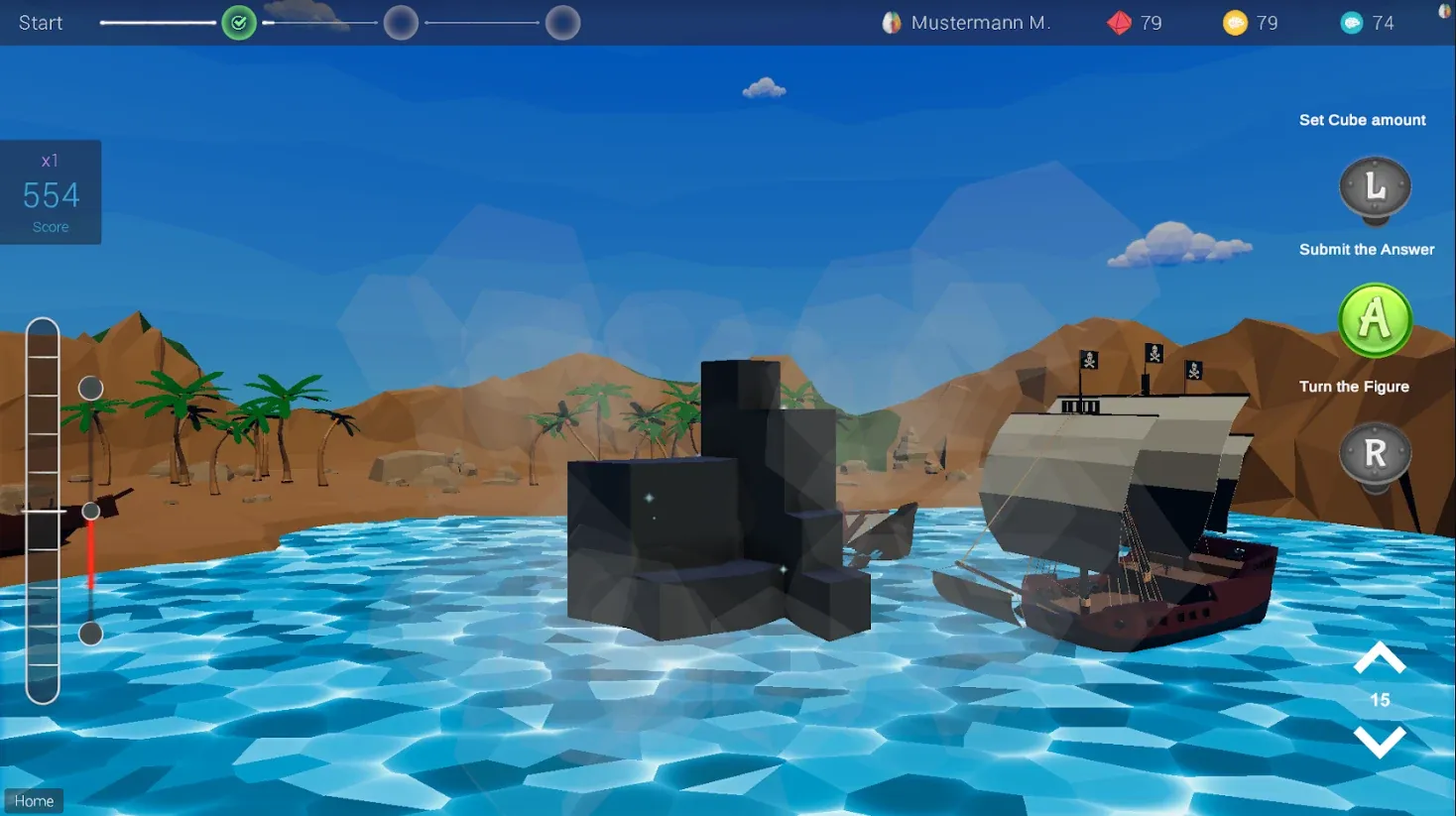 Spatial, negative feedback: the block boundaries are blurred