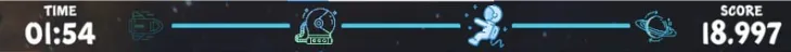 Space Adventure milestone bar