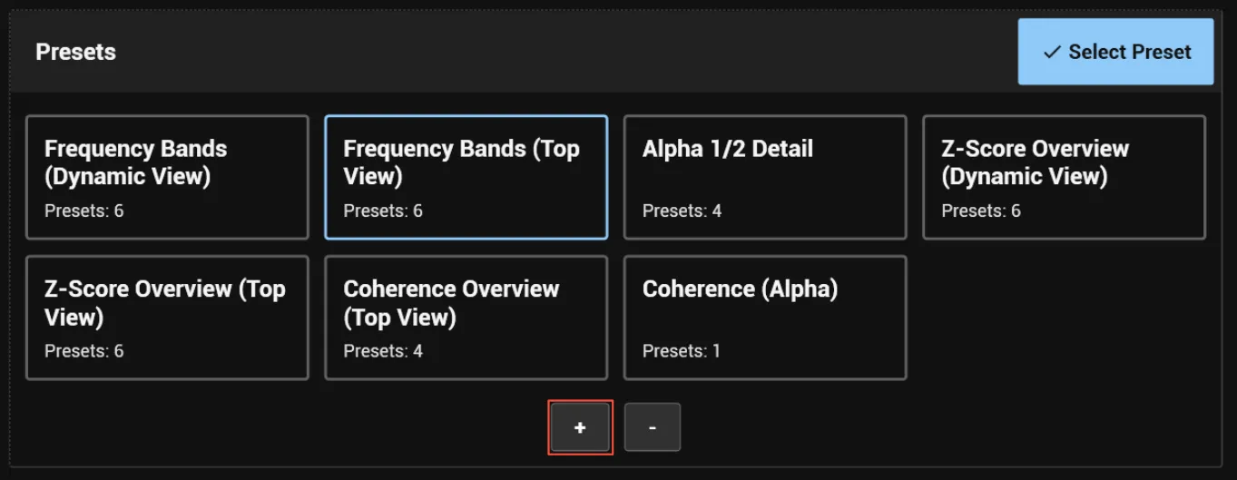 Creating a preset