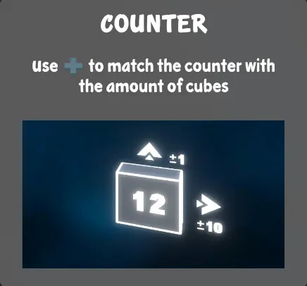 Cube Count, controller: counter