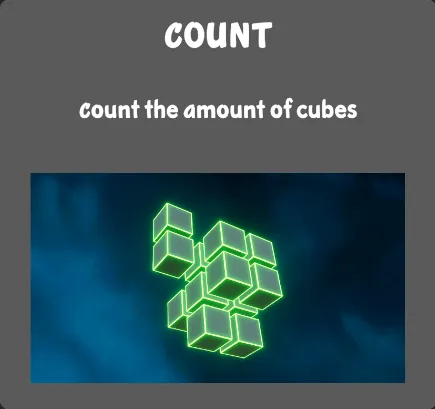 Cube Count, controller: count
