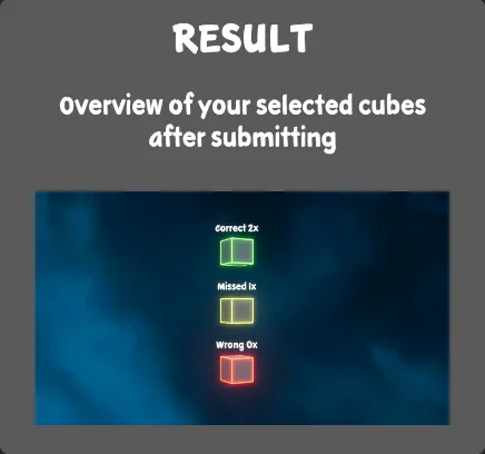 Memory Challenge, keyboard: result