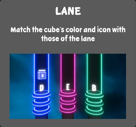 Box Drop, keyboard: lane