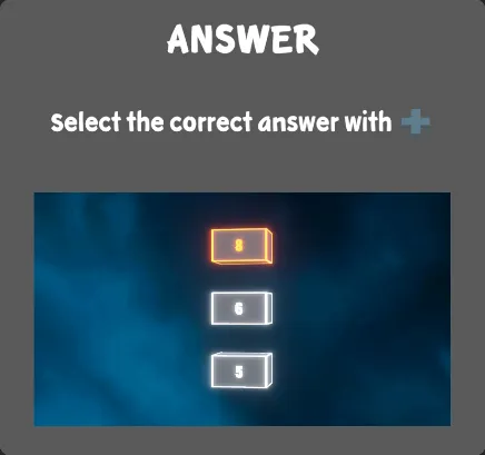 Speed Math, controller: answer