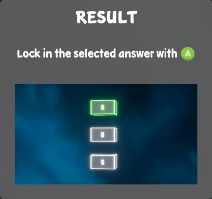 Speed Math, controller: result